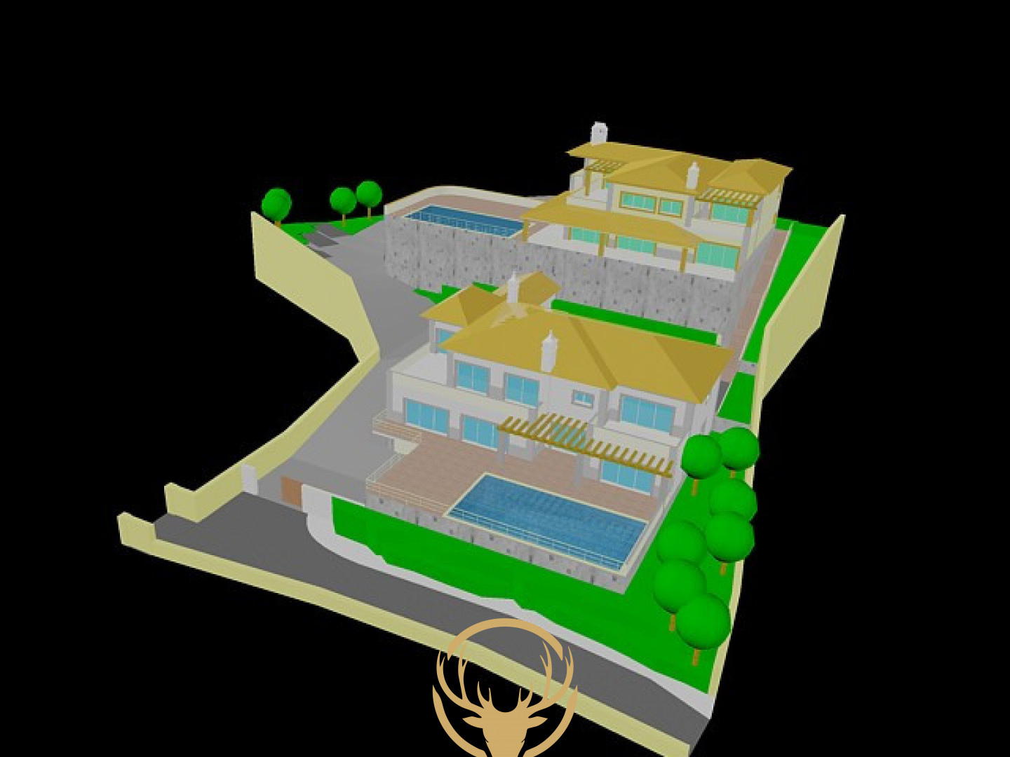 Novo! Licença para Construir Seis Suites Villa em 10,000m2 de terreno com compartilhados furo